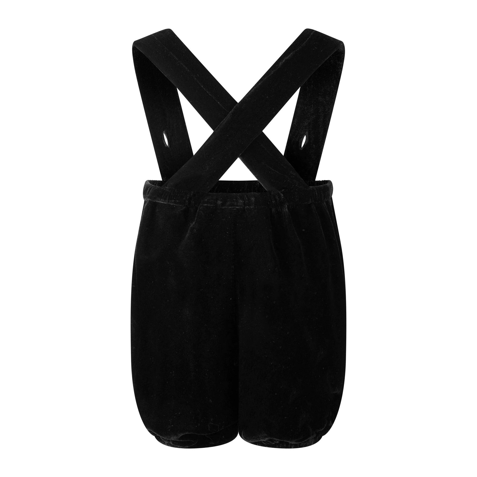 Eloise Infant Silk Velvet Romper Set