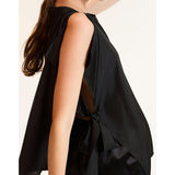 Windswept Tie Top, Black