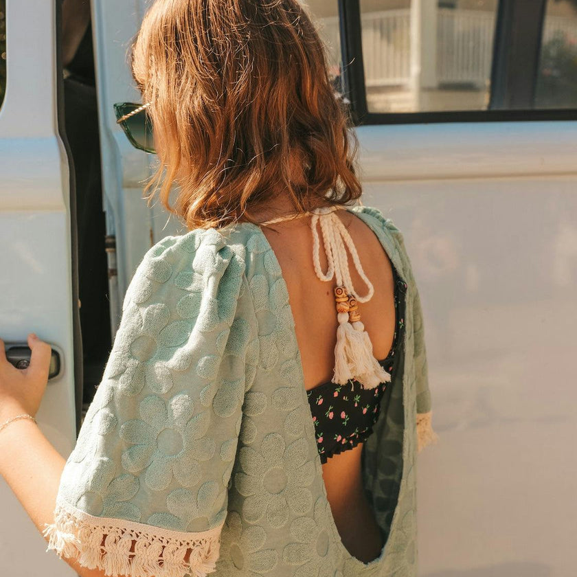 Lavender Floral Boho Coverup
