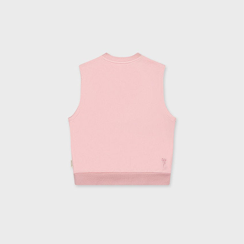 Cotton Sleeveless Sweatshirt