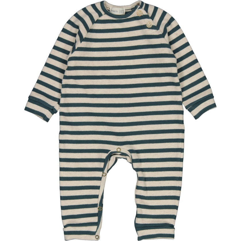 Striped Side Button Romper