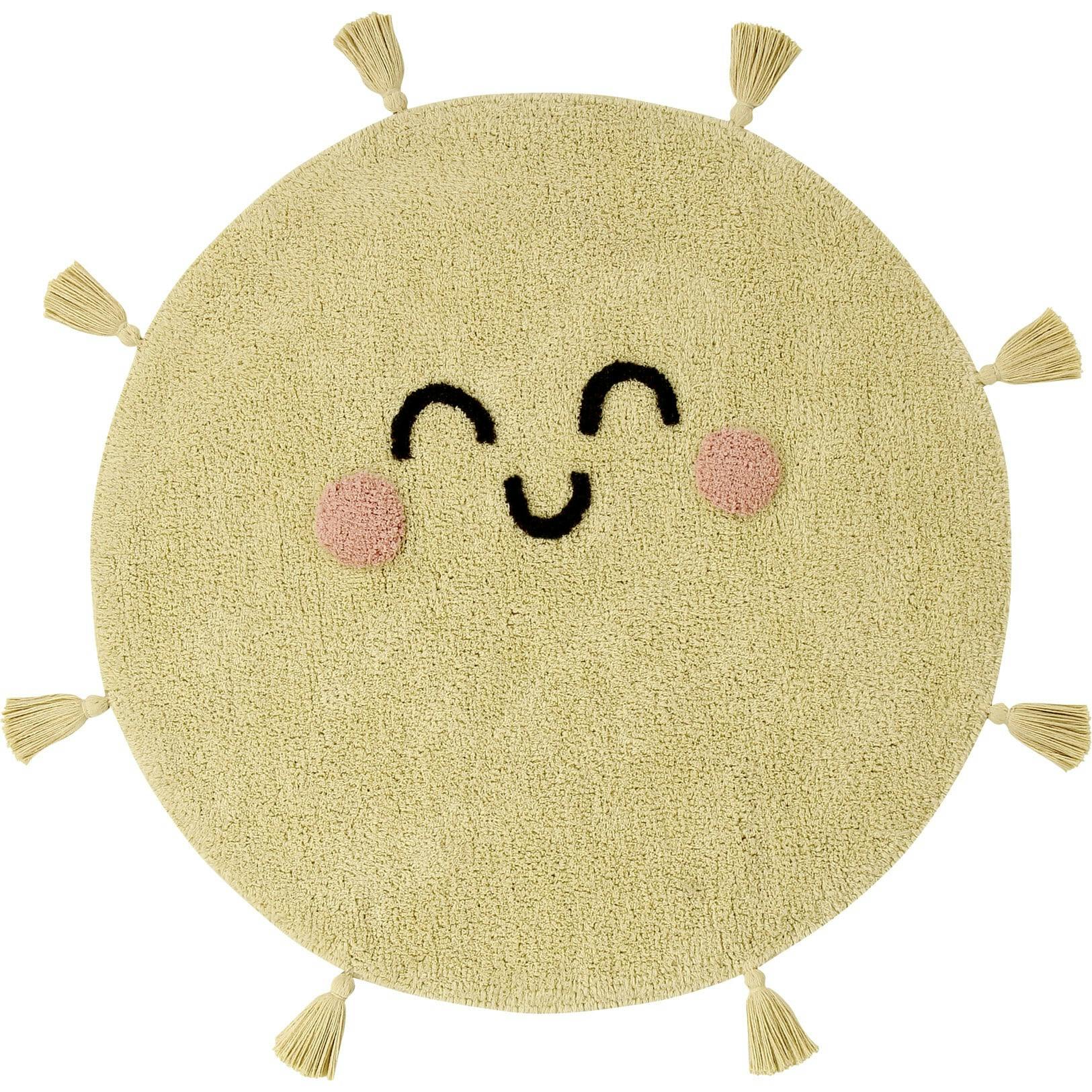 You'Re My Sunshine Tufted Round Rug With Tassels
