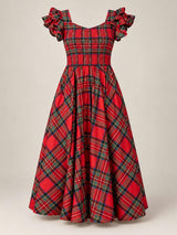 Hattie Dress in Holiday Plaid