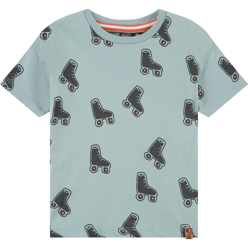 All-Over Roller Skate Graphic Print T-Shirt