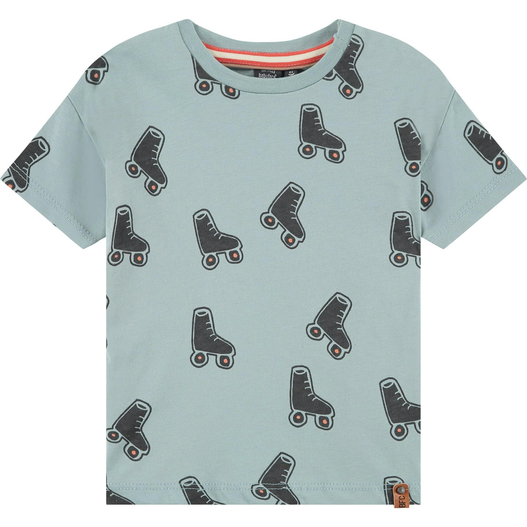 All-Over Roller Skate Graphic Print T-Shirt