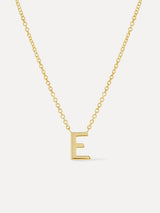 Gold Initial Necklace - Letter Necklace