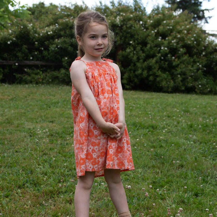 Girls Smocked Strap Dress