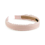 Halo Luxe Mae Lattice Lace Headband - Ballet Slipper