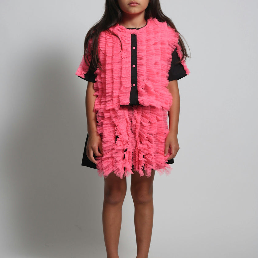 TOULA TIERED RUFFLE SHORTS