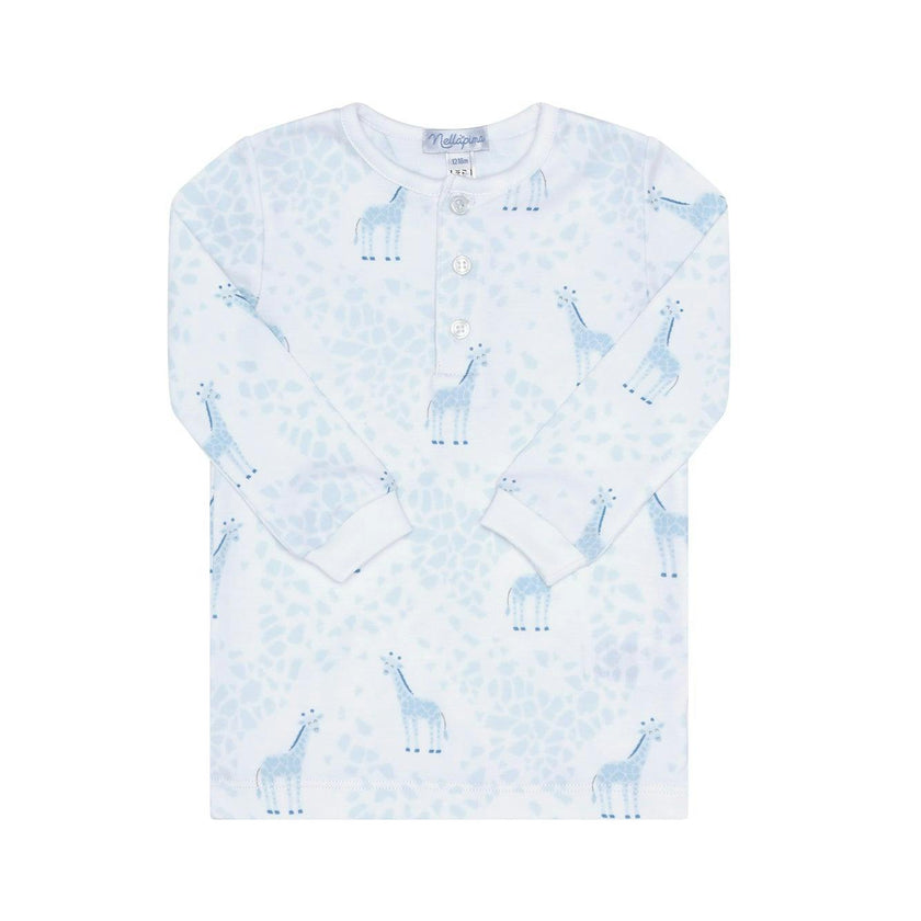 Blue Giraffe Print Pajama
