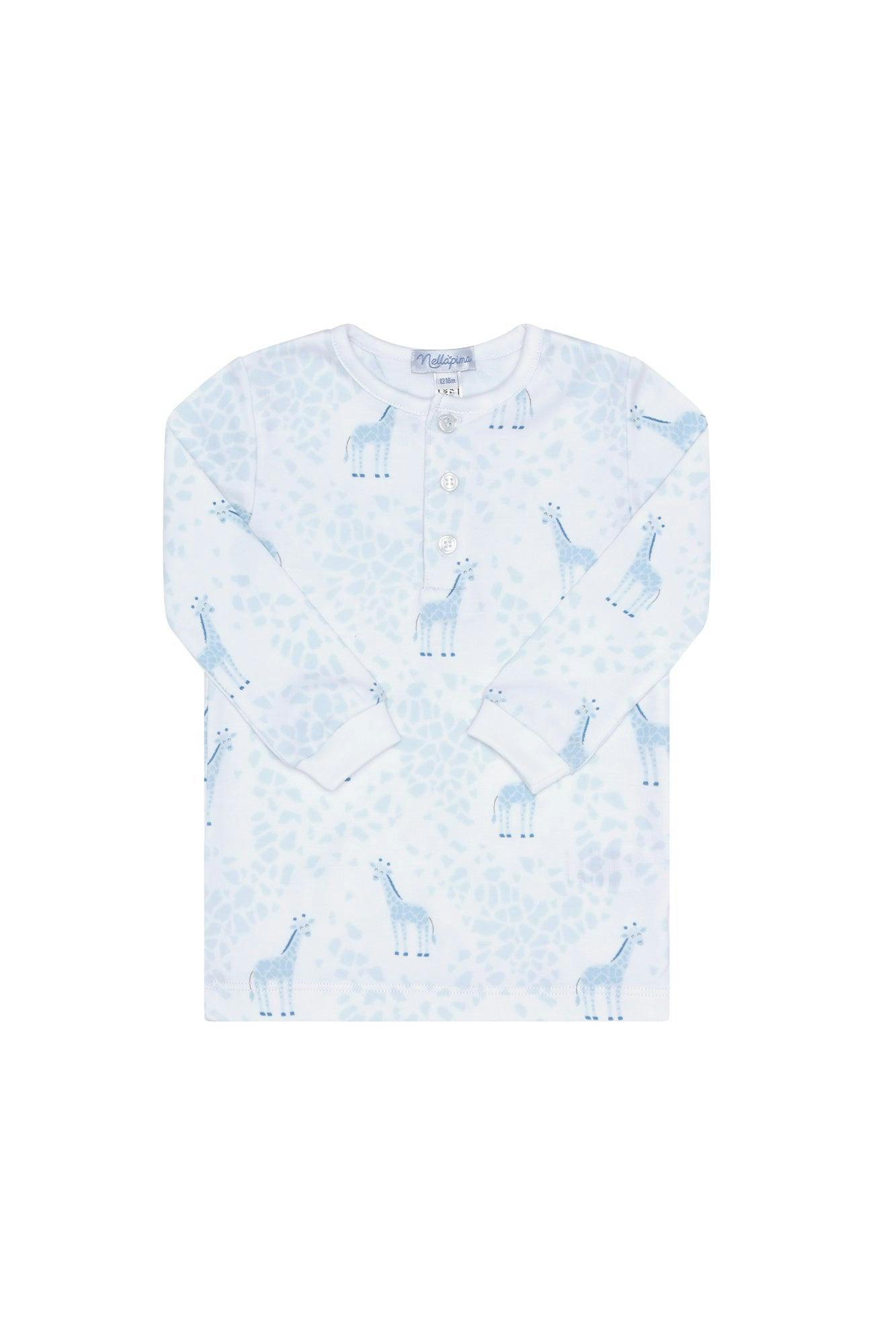 Blue Giraffe Print Pajama