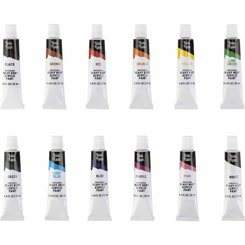 Professional Heavy Body Acrylics: Classic Colors - 12ct