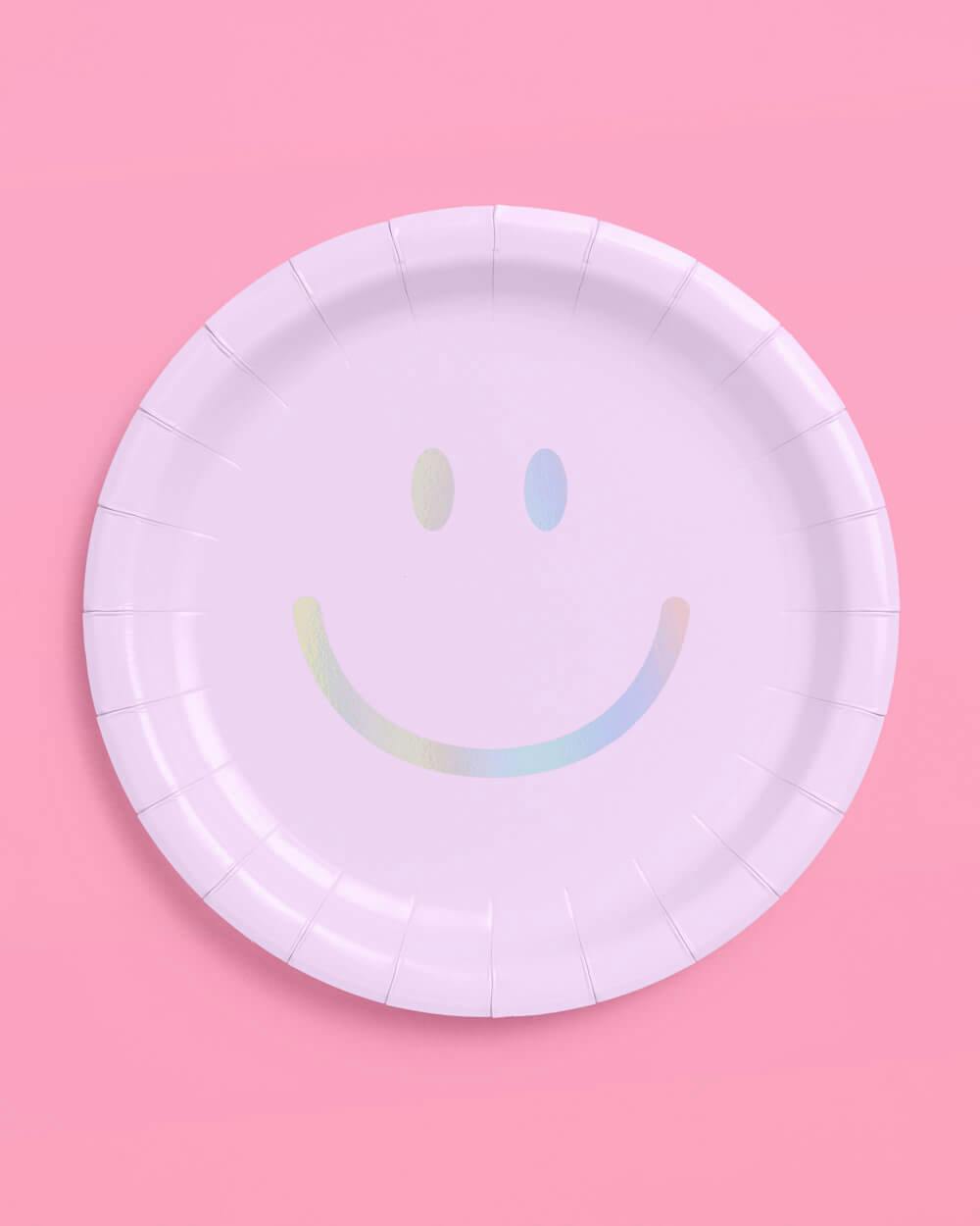 Smiley Plates - 24 paper plates