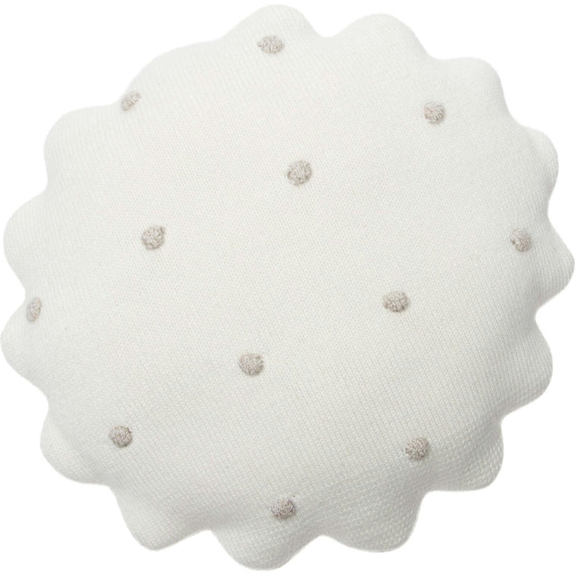 Round Knitted Biscuit Cushion