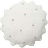 Round Knitted Biscuit Cushion