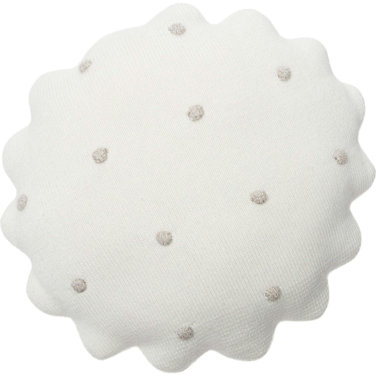 Round Knitted Biscuit Cushion