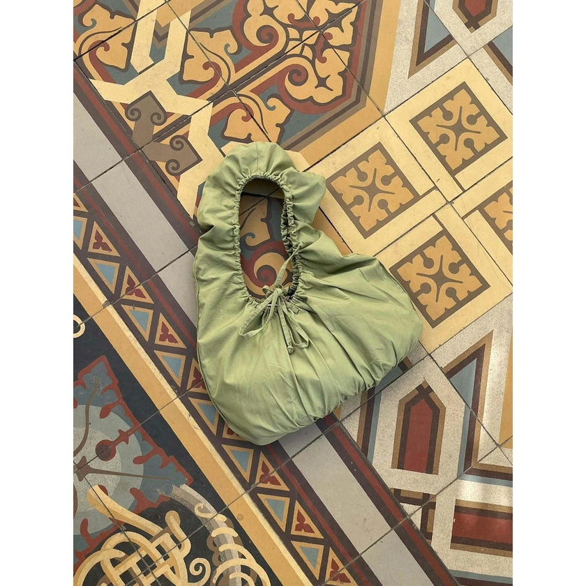 scrunchie bag - green tea