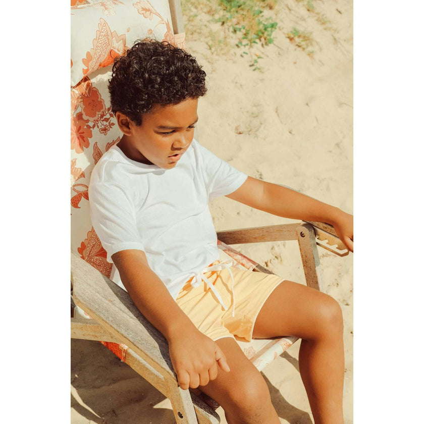Beach Club Yellow Swim Shorts