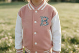 Liberty of London Children's Personalised Varsity Jacket - Dusty pink