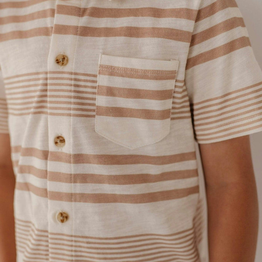 Boy's Collar Button Shirt