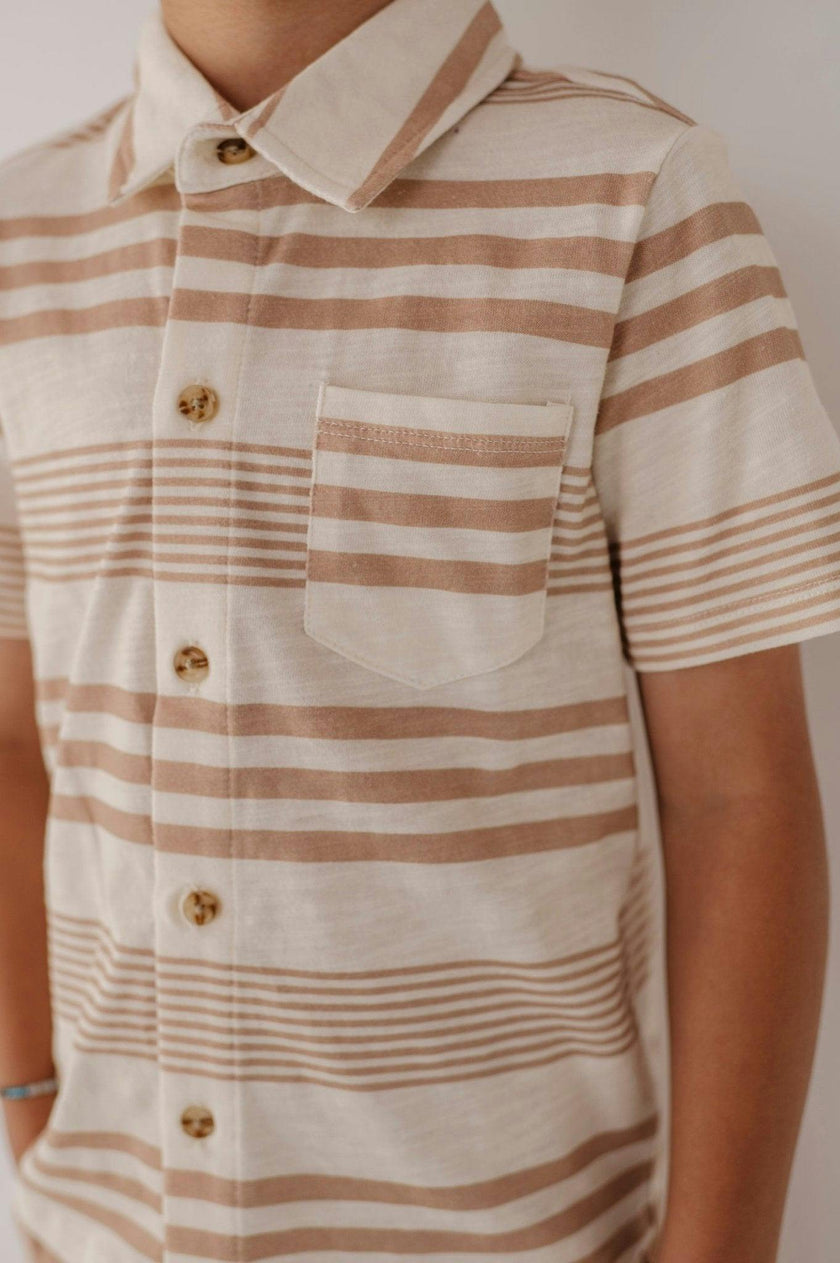 Boy's Collar Button Shirt