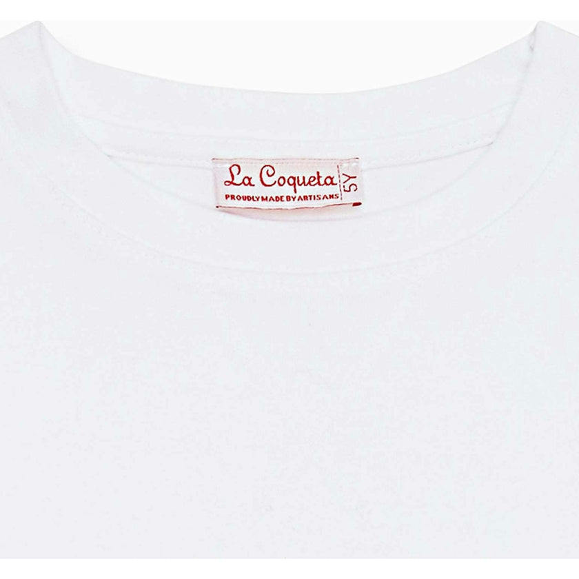 White Arturo Kids Cotton T-Shirt