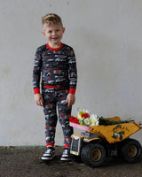 Grey Loads of Love 2 Piece Pajama Set