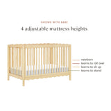Babyletto Swell 4-in-1 Convertible Crib with Toddler Bed Conversion Kit