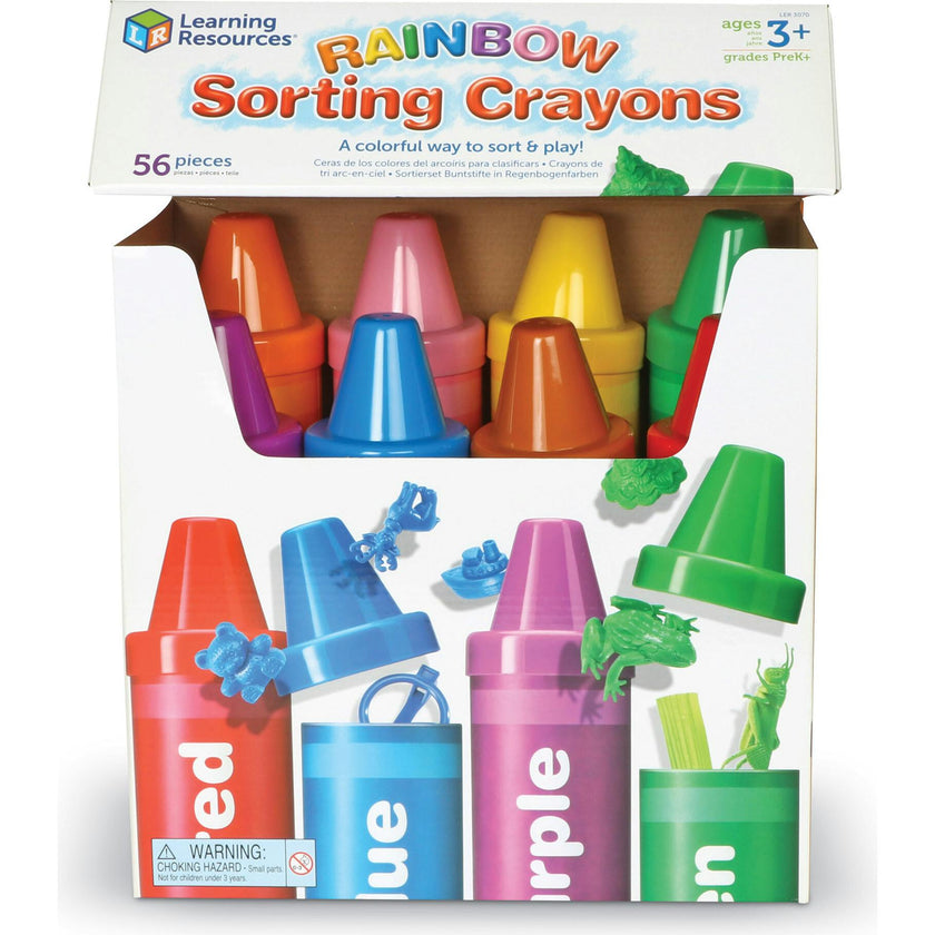 Rainbow Sorting Crayons