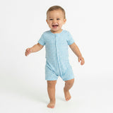 Harbor Gingham Short Sleeve & Shorts Bamboo Sleeper