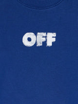 Blue Arrow Sponge Crewneck Logo Sweatshirt