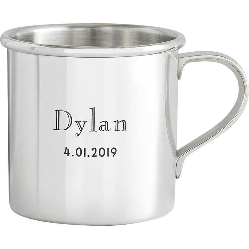 Personalized Heirloom Baby Cup - Modern Engraving