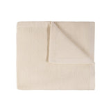 Ribbed Knit Blanket Ecru
