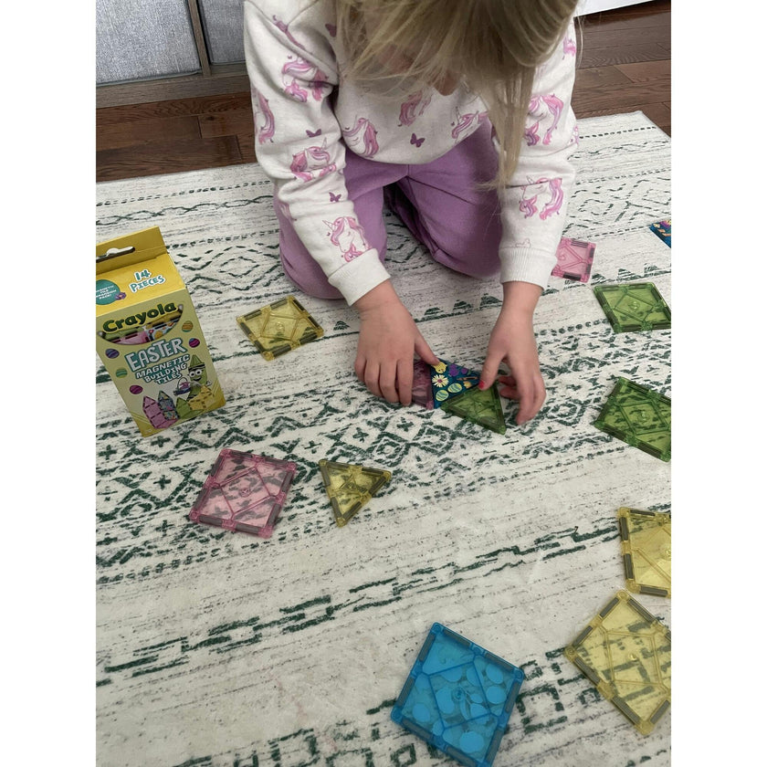 Crayola Easter Magnetic Tiles 14-Piece Starter Set