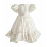 Cream Aurora Glitter Party Dress