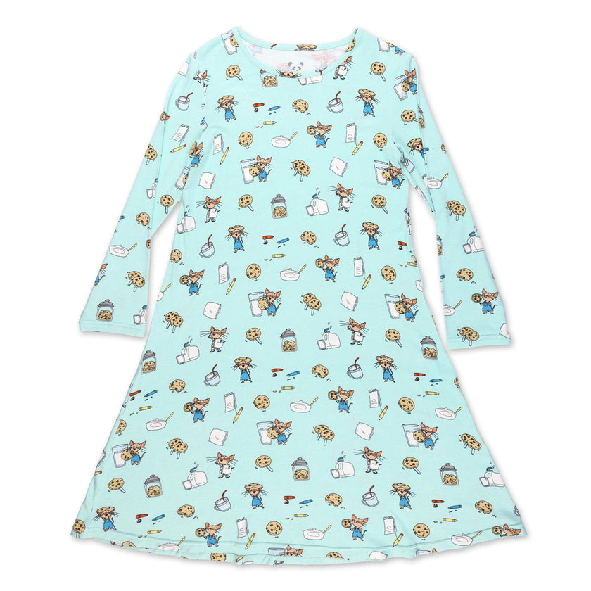 If You Give a a Cookie Bamboo Girls' Long Sleeve Dress