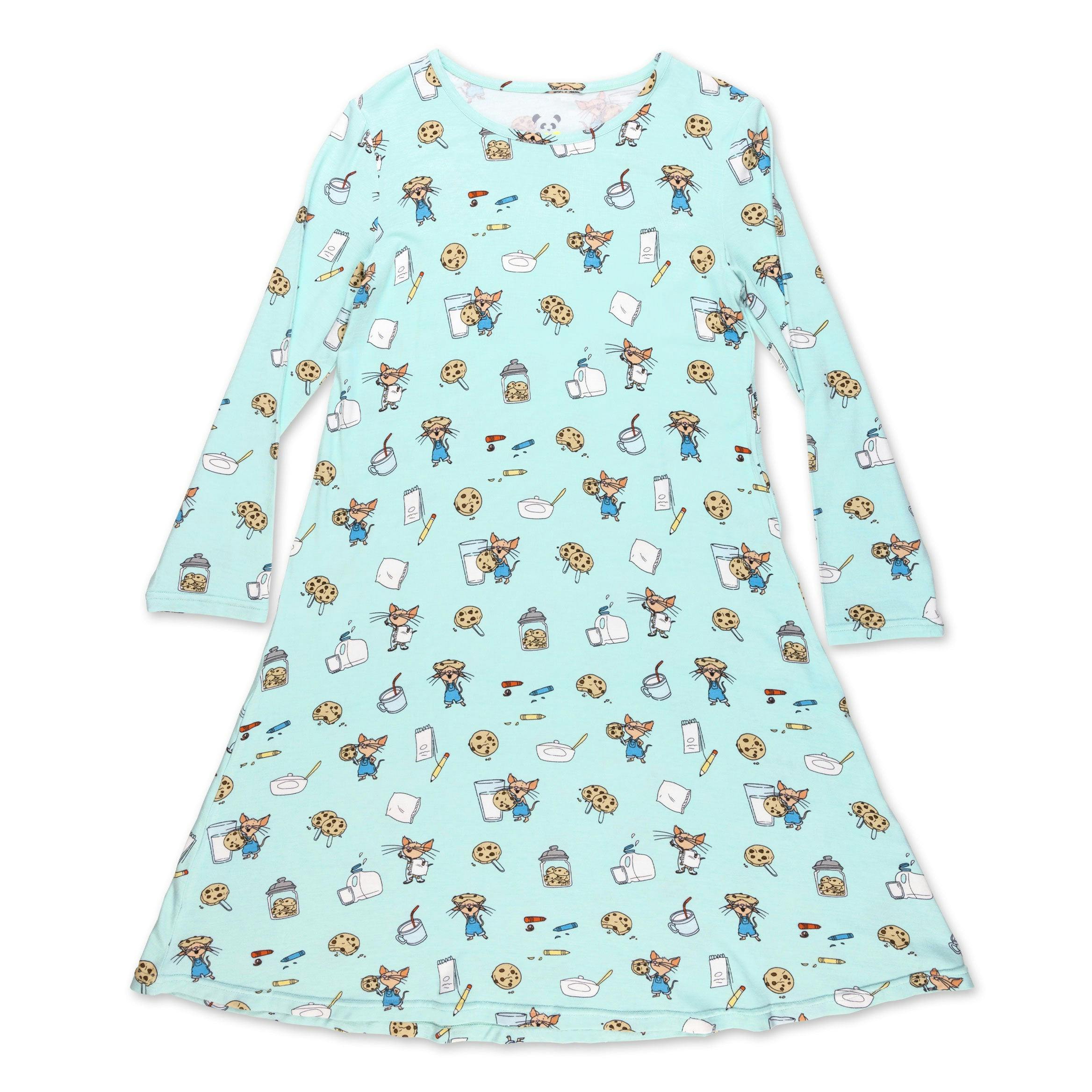 If You Give a a Cookie Bamboo Girls' Long Sleeve Dress