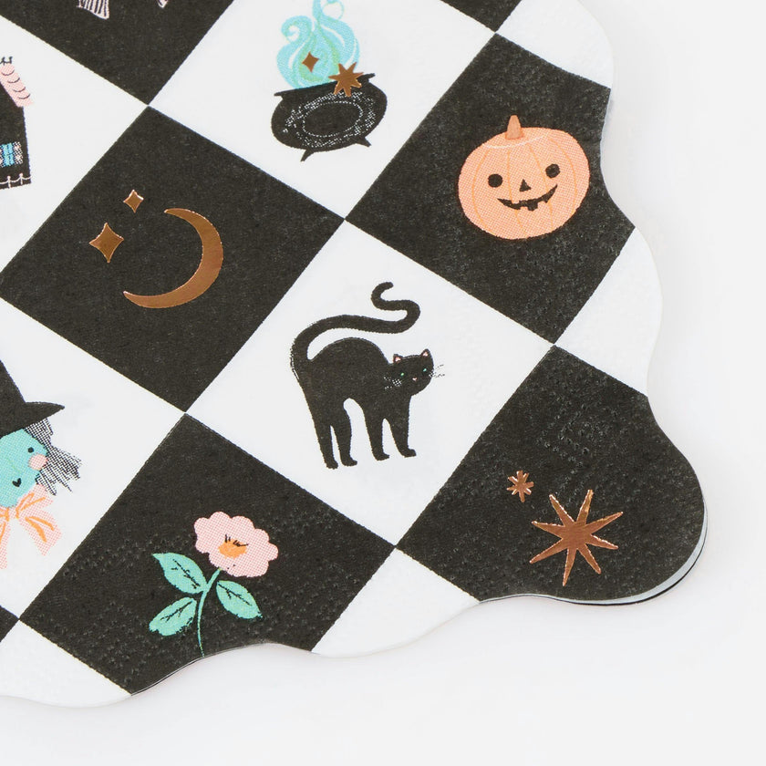 Patchwork Halloween Small Napkins