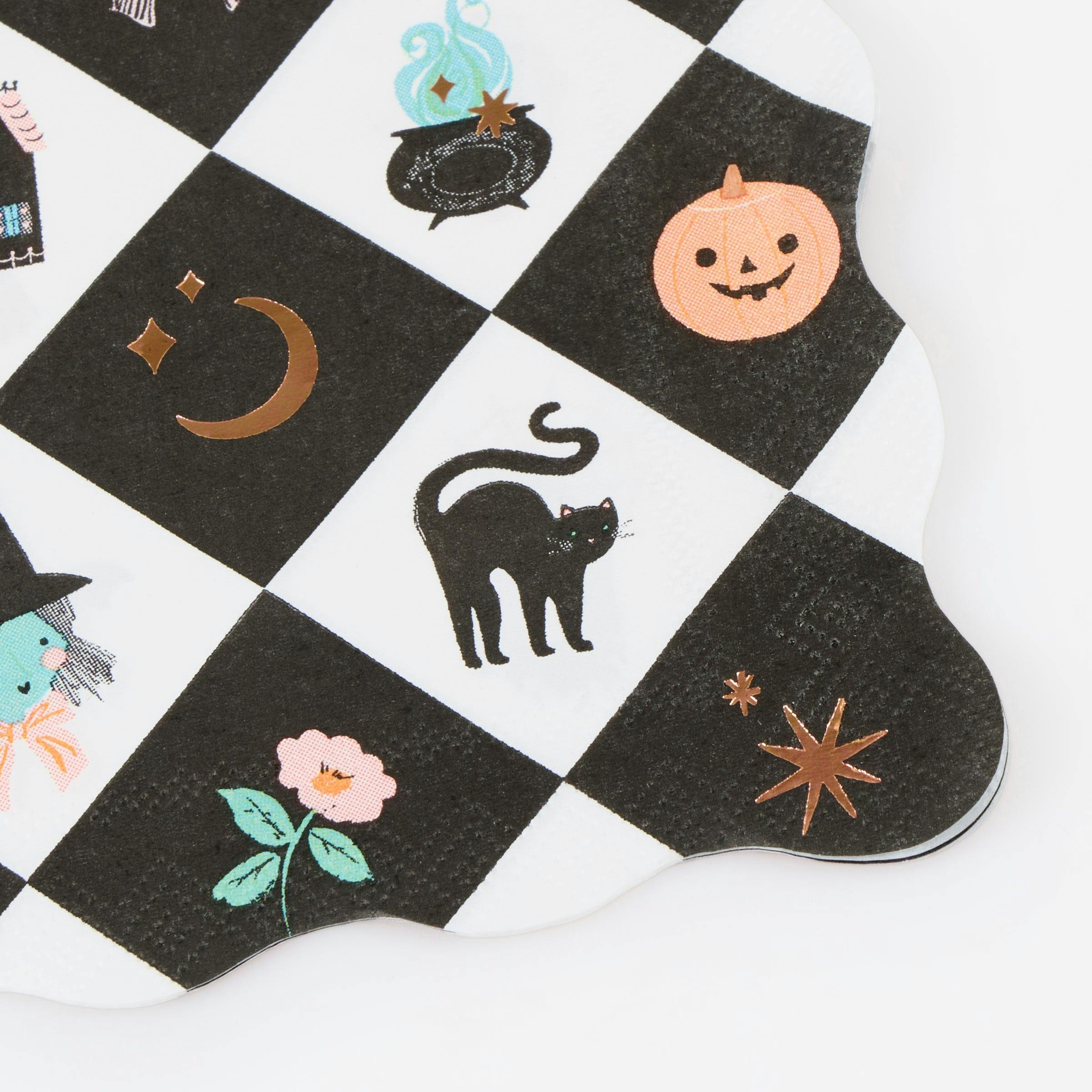 Patchwork Halloween Small Napkins