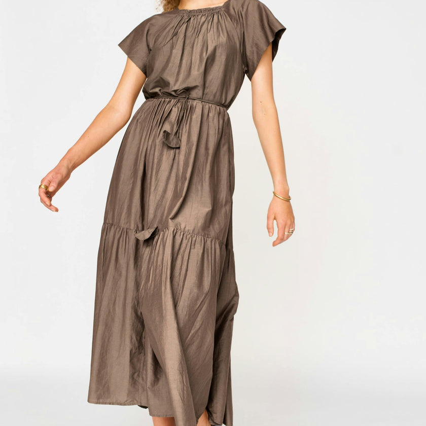 Vienna Maxi Dress in Walnut