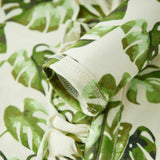Island Leaf Cotton Stretch Ruffle Footed Romper