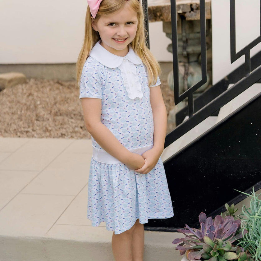 Sydney Girls' Dress Tennis Match Pink