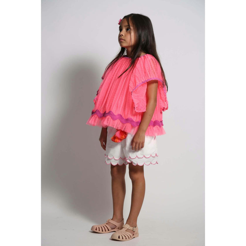 LAUREL SCALLOPED SUMMER SHORTS