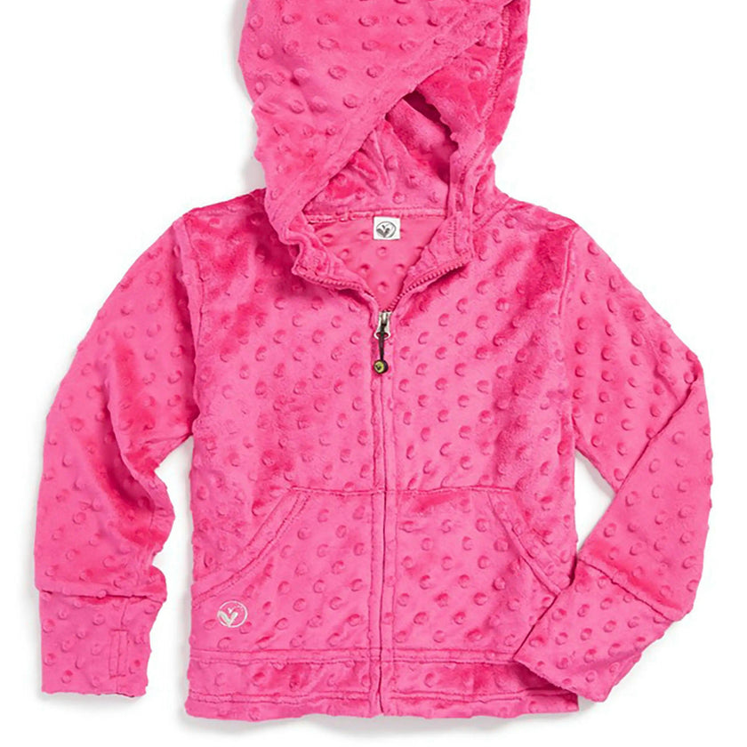 Minky Bubble Zip Hoodie