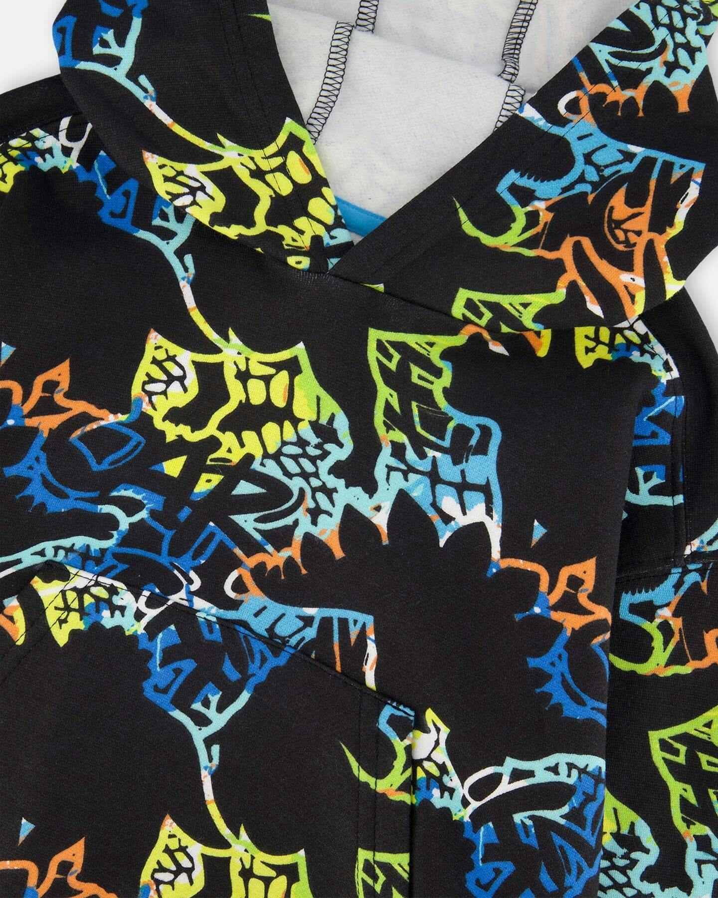 Printed Hooded Fleece Sweatshirt