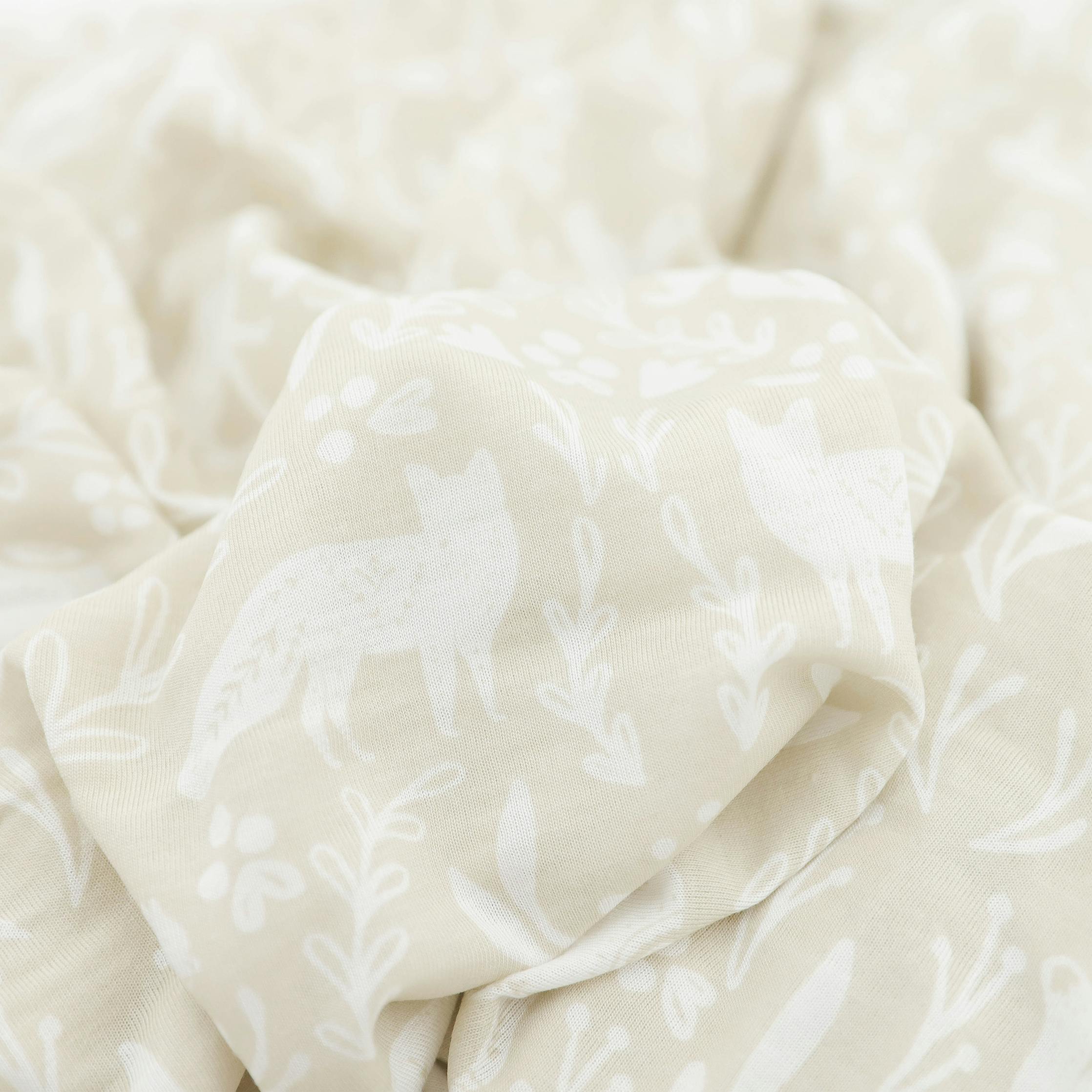 Stretch Knit Swaddle Blanket - Folk Fauna