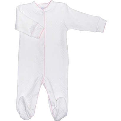Basket Weave Baby Footie
