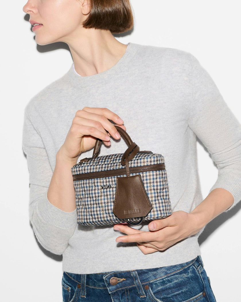 Heritage Check Metro Train Case Crossbody
