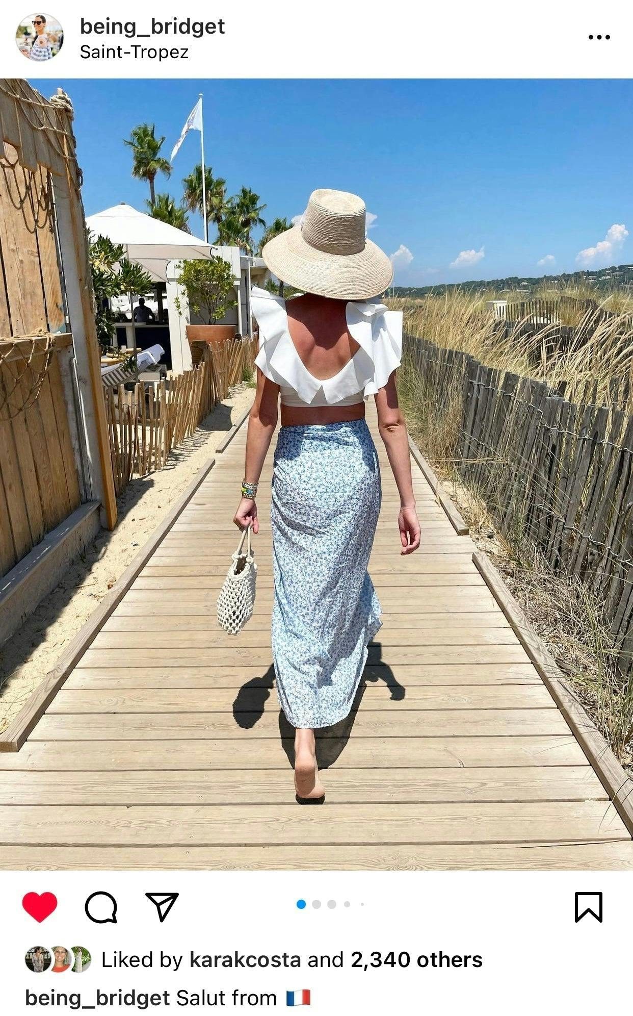 Wildflower Sun Hat (PreOrder Shipping June 15th) - Red Wide & Short Grosgrain Ribbon