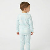 Coastal Check Bamboo Toddler Pajama Set
